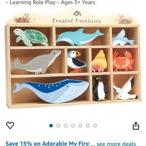 Tender Leaf Toys Wooden Ocean Animals - GUC